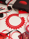 Beaded Necklace "Red Queen" | Transparent Red | Handmade