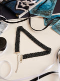 Beaded Choker | Black | Handmade